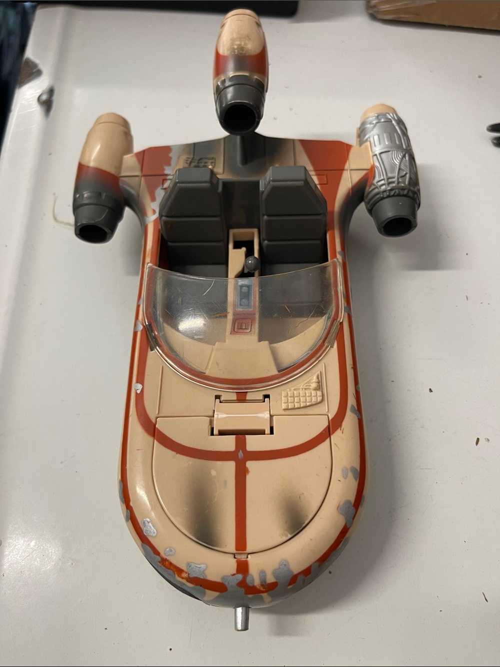 Kids Beige and Orange Toy Star Wars Land Speeder Vehicle - Tonka Corp